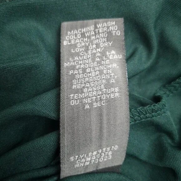 Suzy Shier Ladies Size XS Dark Green Long Sleeves Fitted at Waist Lace Blouse - Picture 5 of 10